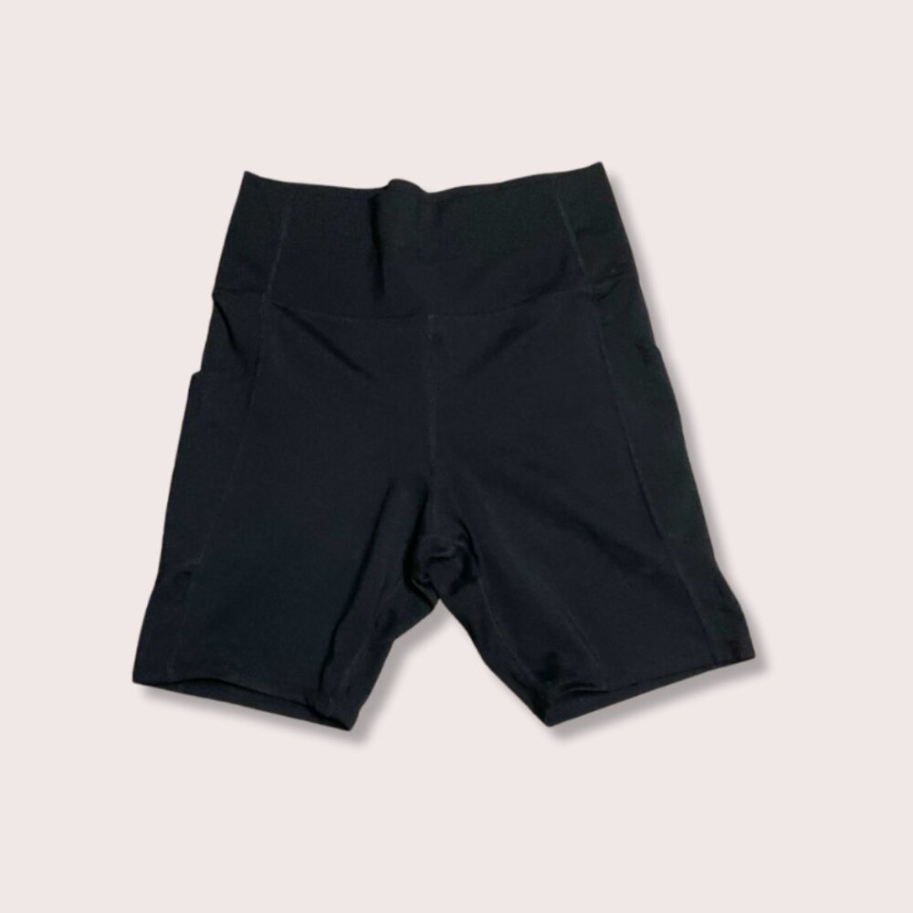 GapFit Studio Black High Rise Bike Shorts